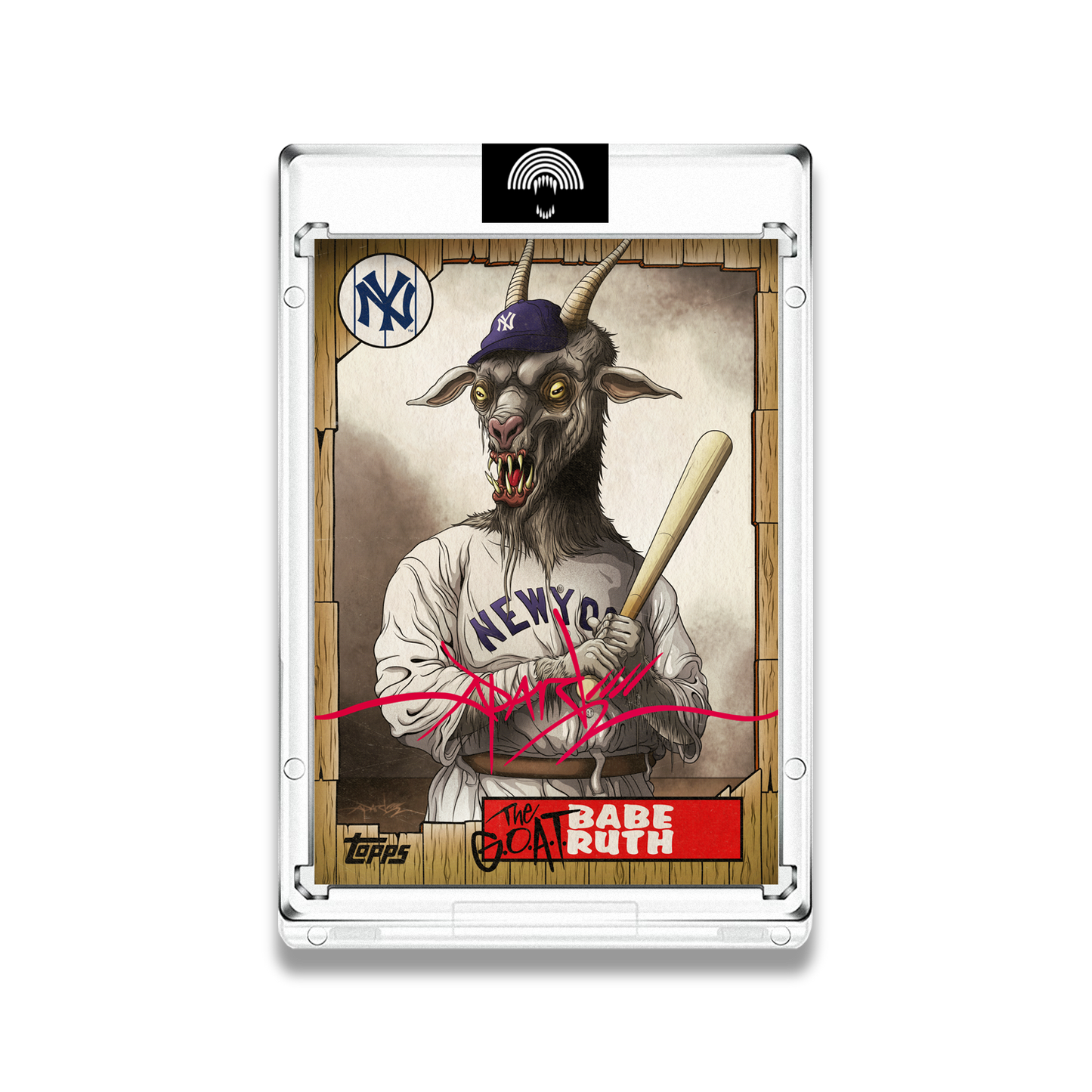 Alex Pardee Artist Autos // Babe Ruth - Edition of 25