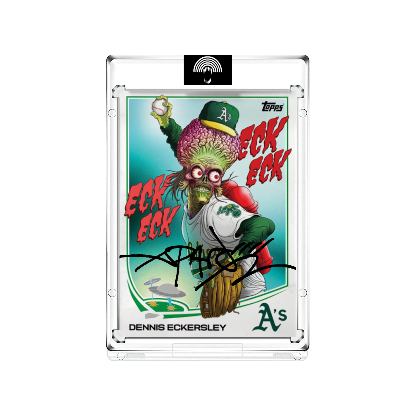Alex Pardee Artist Autos // Dennis Eckersley - Edition of 50
