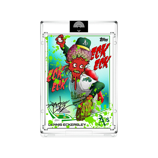 Alex Pardee Artist Autos // Dennis Eckersley - Hand Embellished