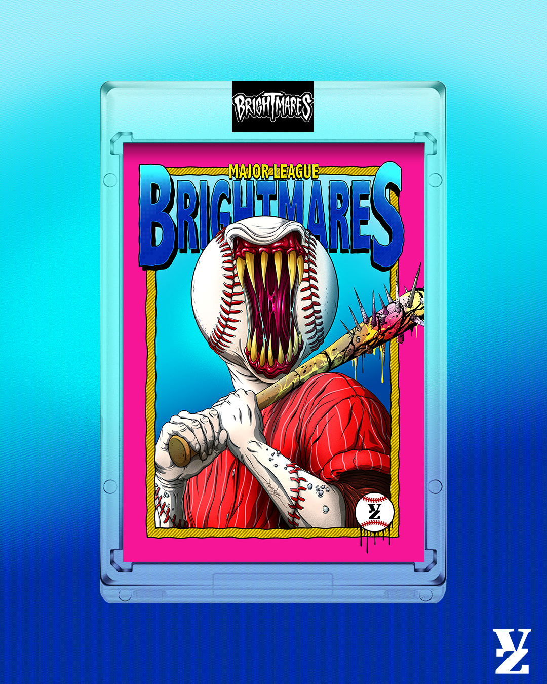 Alex Pardee Artist Autos // Mickey Mantle - Hand Embellished