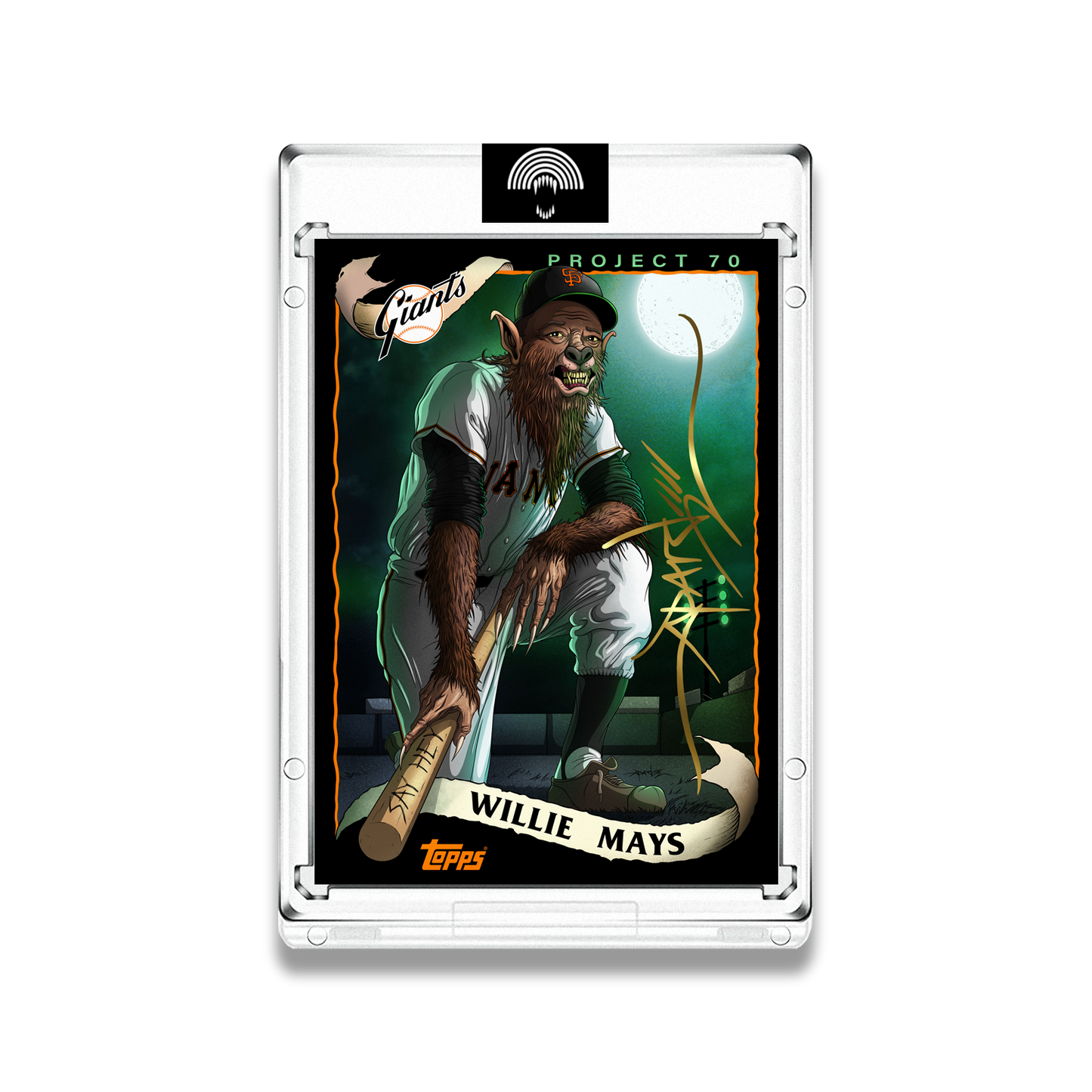 Alex Pardee Artist Autos // Willie Mays - Edition of 15