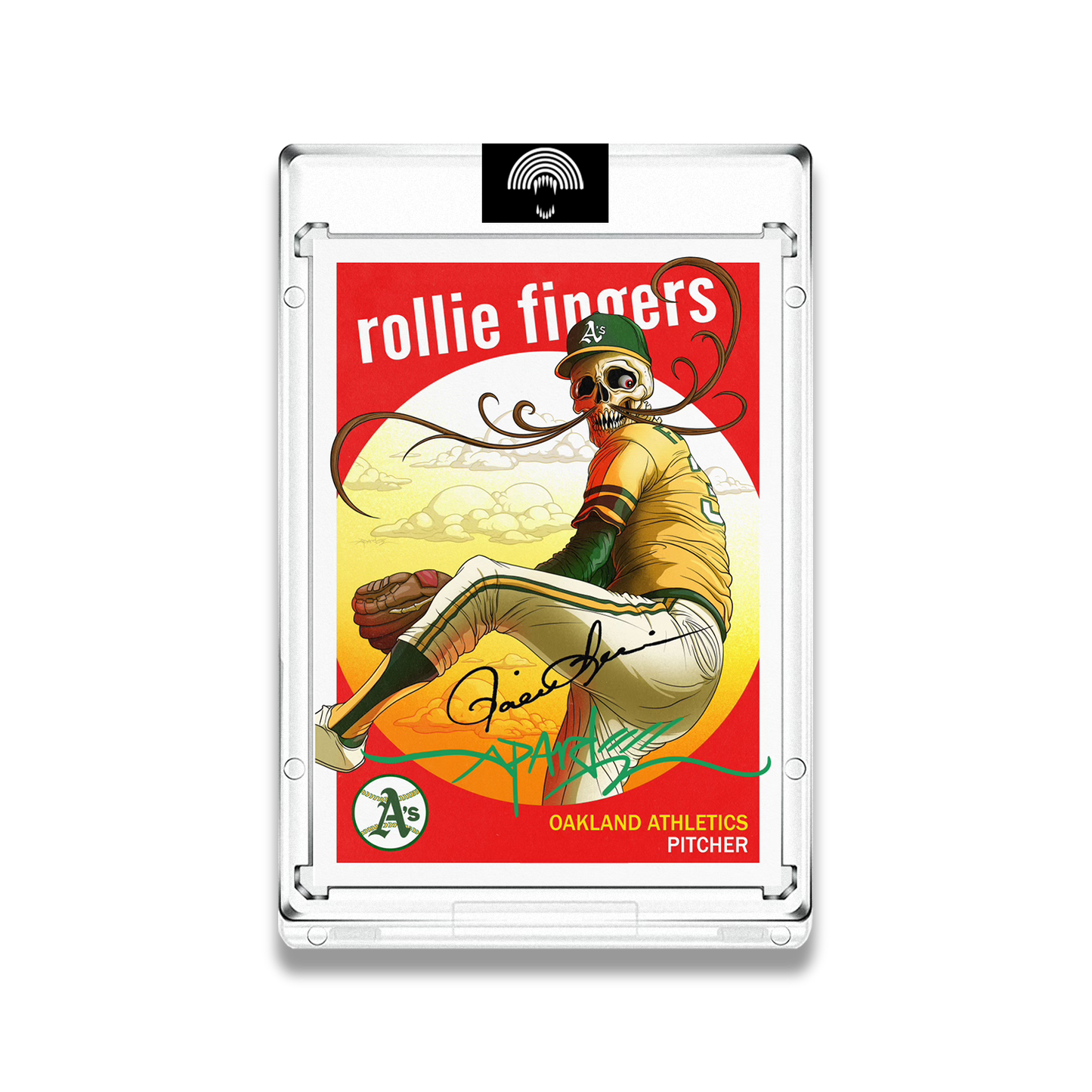 Alex Pardee Artist Autos // Rollie Fingers - Edition of 25